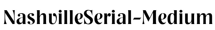 NashvilleSerial-Medium Font Image