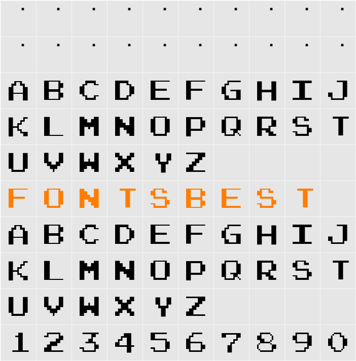 Alphabet_03 Character Map
