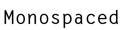 Monospaced Font Image