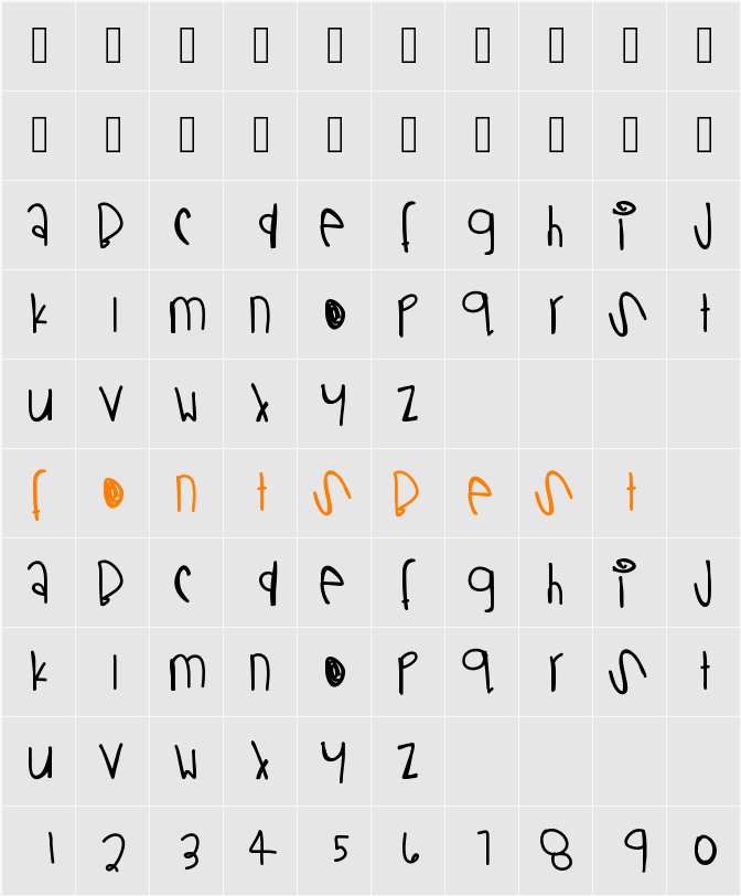 BallinSwoosh Character Map