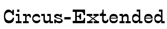 Circus-Extended Font Image