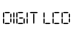 DIGIT LCD Font Image