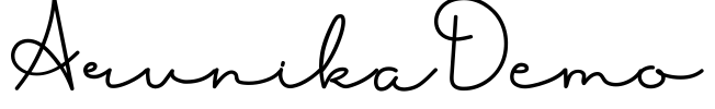 ArunikaDemo Font Image