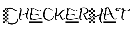 CheckerHat Font Image