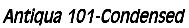 Antiqua 101-Condensed