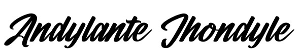 Andylante Jhondyle Font Image