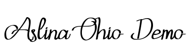 Aslina Ohio Demo Font Image