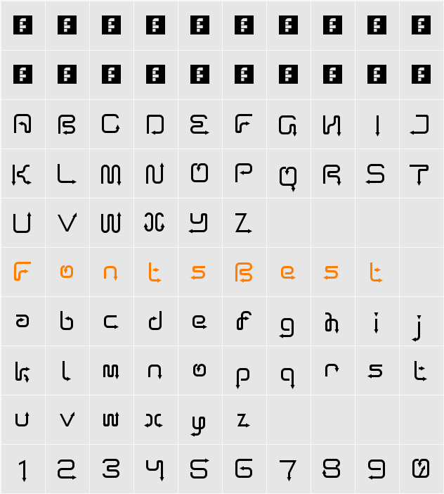 Arro Terminal Character Map