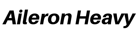 Aileron Heavy Font Image