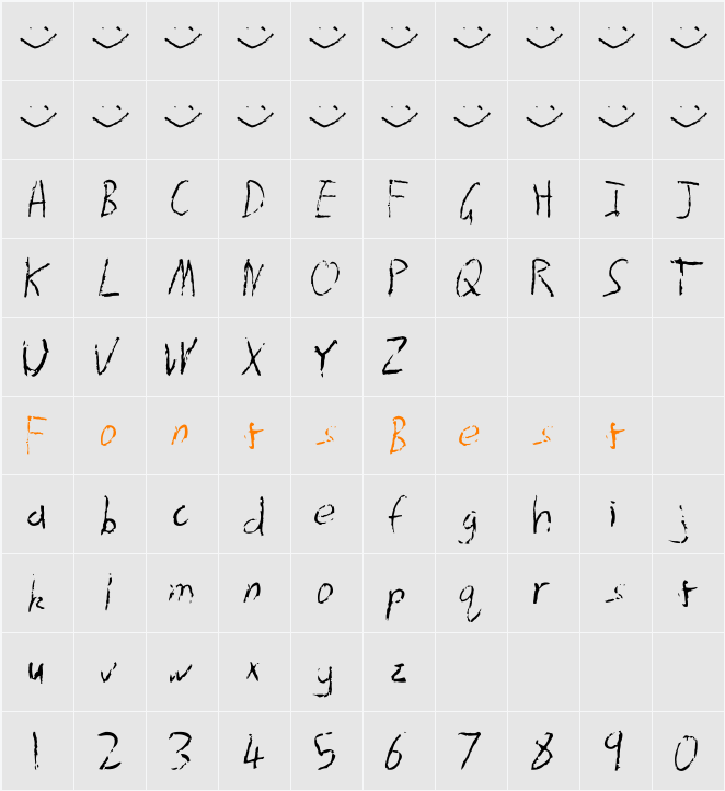 AfterRain Character Map