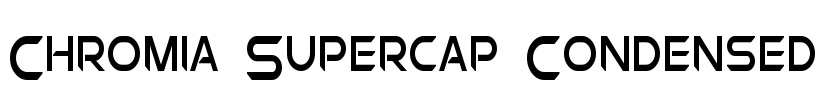 Chromia Supercap Condensed Font Image