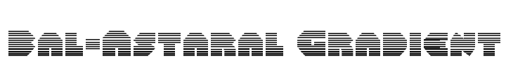 Bal-Astaral Gradient Font Image