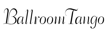 BallroomTango Font Image