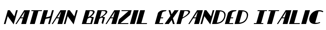 Nathan Brazil Expanded Italic