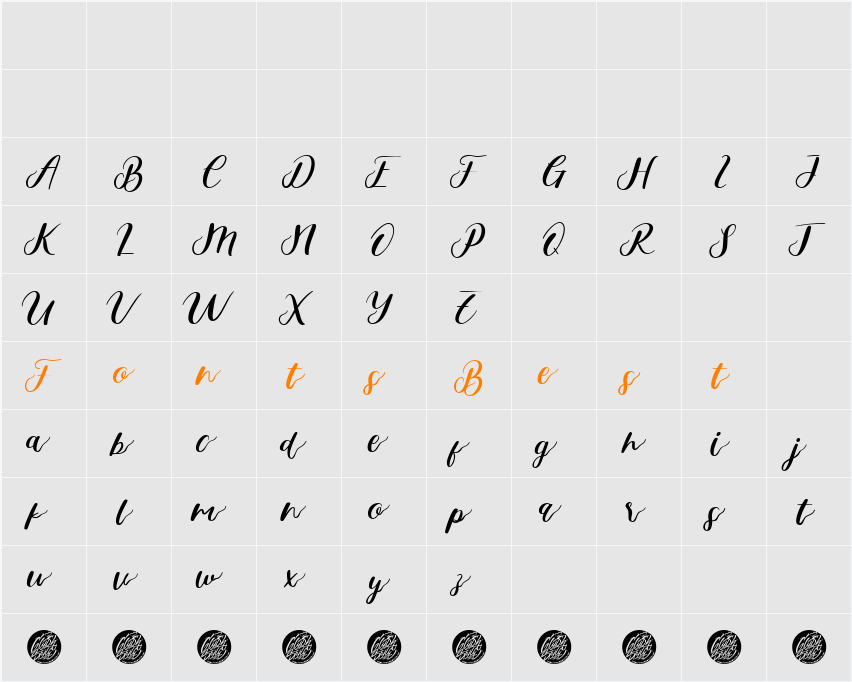 Bestiful Demo Character Map