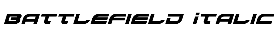 Battlefield Italic Font Image