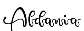 Aldania Font Image