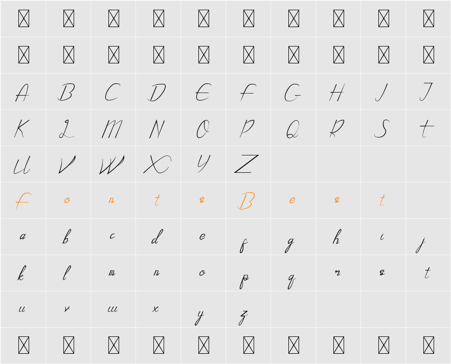 Boyfie Demo Character Map