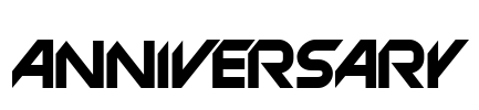Anniversary Font Image