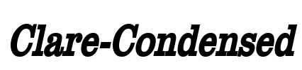 Clare-Condensed Font Image