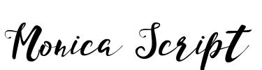 Monica Script Font Image
