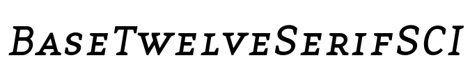 BaseTwelveSerifSCI