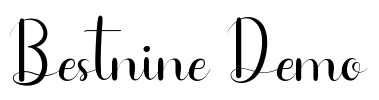 Bestnine Demo Font Image