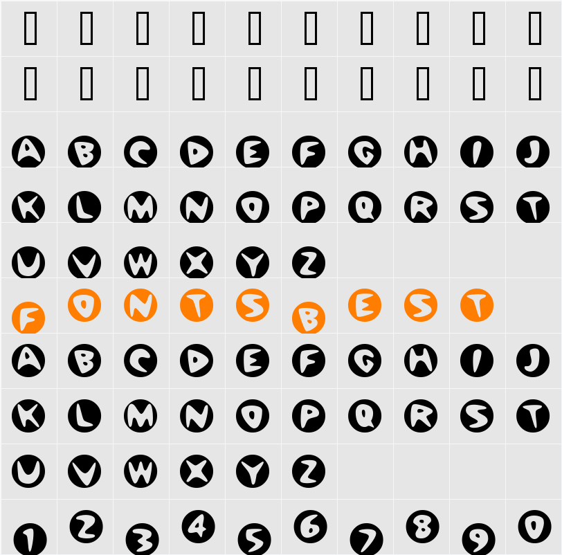 JI-Maills Character Map