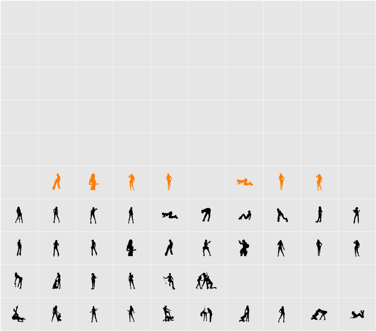 N0RPICONS1 Character Map