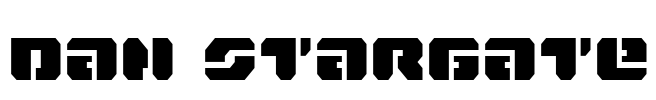 Dan Stargate Font Image