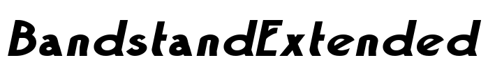 BandstandExtended Font Image