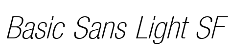Basic Sans Light SF