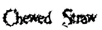 Chewed Straw Font Image
