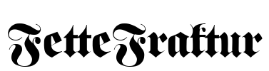 FetteFraktur Font Image