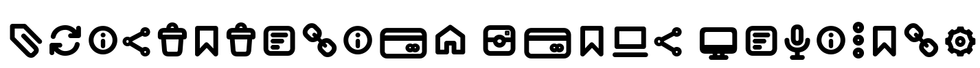 Aristotelica Icons DemiBold Font Image