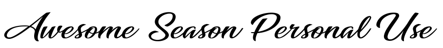 Awesome Season Personal Use