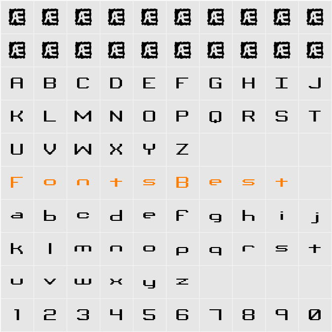 Binary CHR BRK Character Map