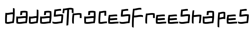DadasTracesFreeshapes Font Image
