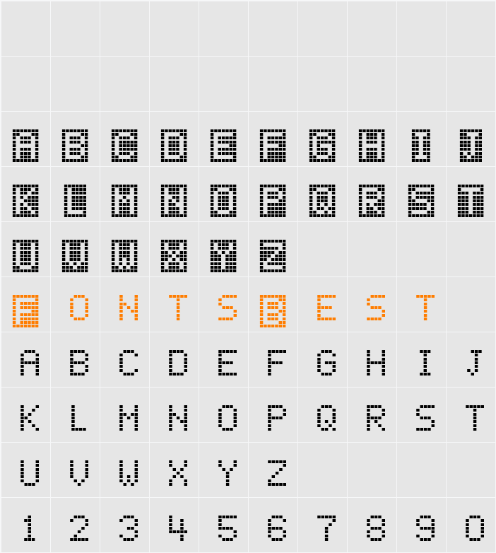 ChessType Character Map