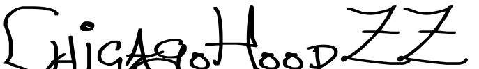ChicagoHoodZZ Font Image
