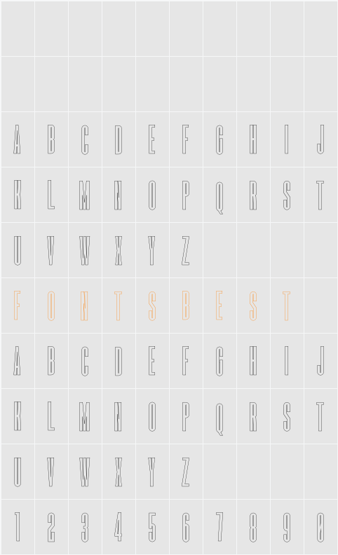 Romestone Hollow Character Map