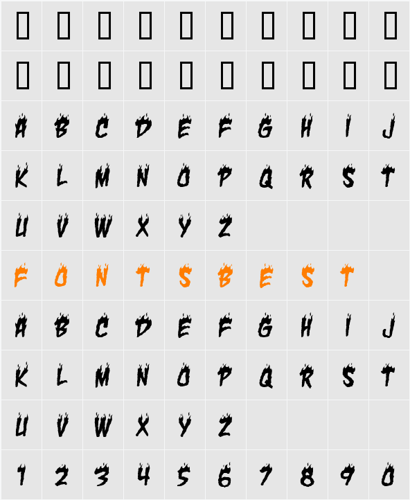 Char BB Character Map