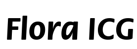 Flora ICG Font Image