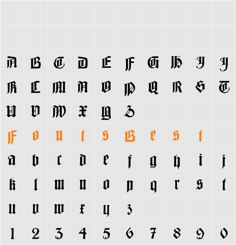 BarlosiusEdged Character Map