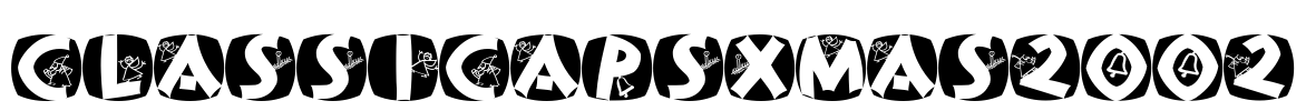 ClassiCapsXmas2002 Font Image