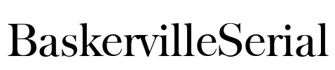 BaskervilleSerial Font Image