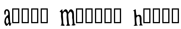 Aphid Manure Heist Font Image