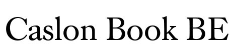 Caslon Book BE