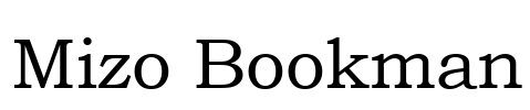Mizo Bookman Font Image