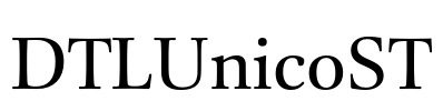 DTLUnicoST Font Image